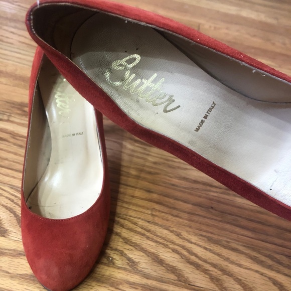 Butter Shoes rust suede heels size 6 - Picture 6 of 7